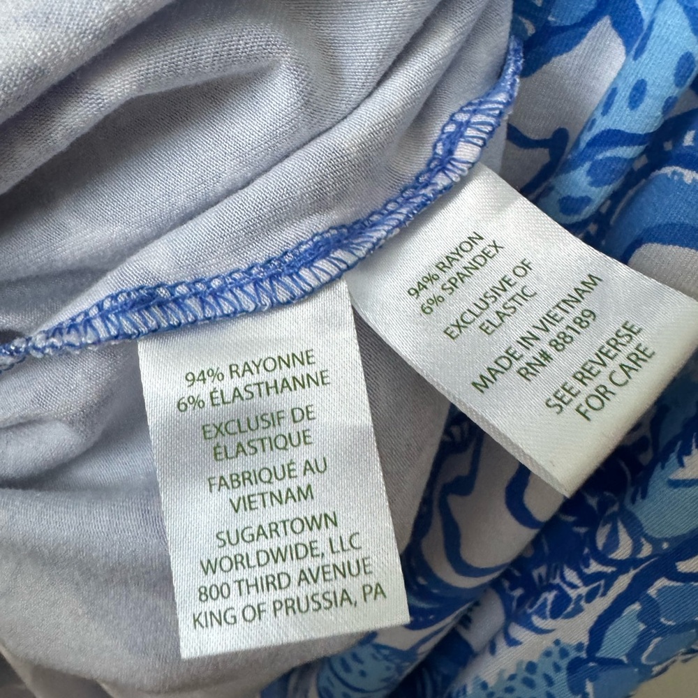 Lilly Pulitzer Blue and White Romper - Picture 5 of 5